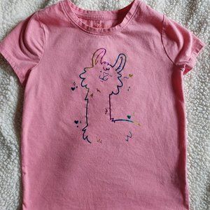 Kids llama tshirt
